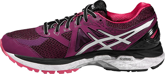 Кроссовки женские ASICS GT-2000 4 GTX Фиолетовый/Серебристый - Фото 2 большая
