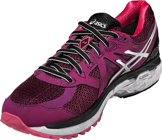 Кроссовки женские ASICS GT-2000 4 GTX Фиолетовый/Серебристый - Фото 6 большая
