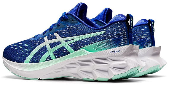Кроссовки женские ASICS Novablast 2 Lapis Lazuli Blue/White - Фото 3 большая