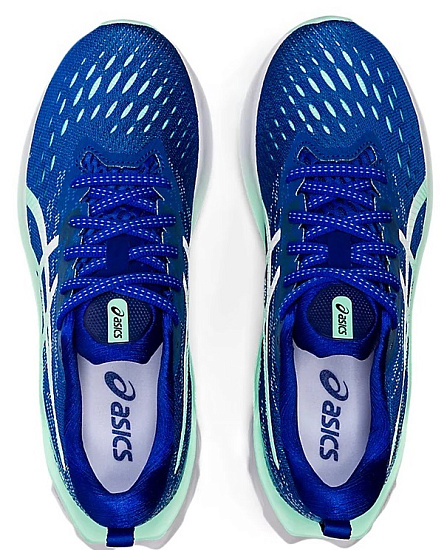 Кроссовки женские ASICS Novablast 2 Lapis Lazuli Blue/White - Фото 6 большая