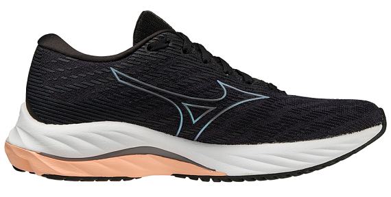 Кроссовки женские Mizuno Wave Rider 26 OdysseyGray/Quicksilver/Salmon - Фото 2 большая