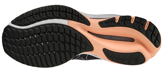 Кроссовки женские Mizuno Wave Rider 26 OdysseyGray/Quicksilver/Salmon - Фото 5 большая