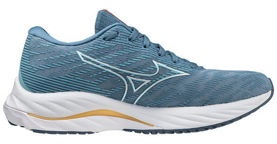 Кроссовки женские Mizuno Wave Rider 26 MountainSpring/White/Flax - Фото 2 большая