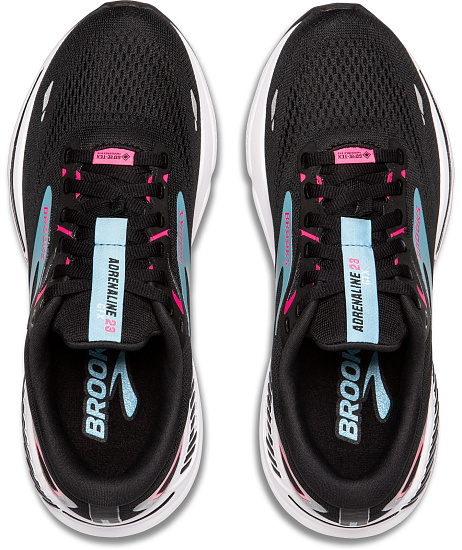 Кроссовки женские Brooks Adrenaline Gts 23 Gtx Black/Knockout Pink/Aqua - Фото 4 большая