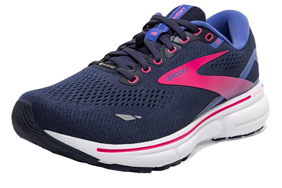 Кроссовки женские Brooks Ghost 15 Gtx Peacoat/Blue/Pink - Фото 4 большая
