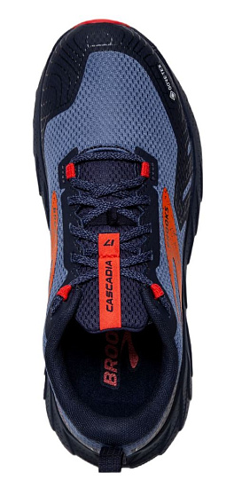 Кроссовки женские Brooks Cascadia 17 Gtx Navy/Bittersweet/Peacoat - Фото 5 большая