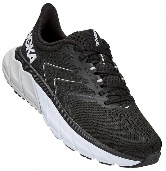 Кроссовки женские Hoka Arahi 5 Black/White - Фото 1 большая