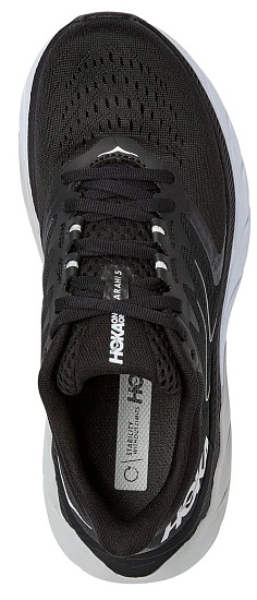 Кроссовки женские Hoka Arahi 5 Black/White - Фото 6 большая
