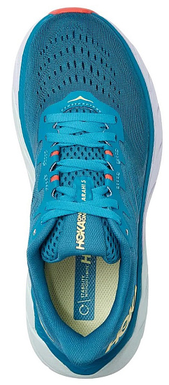 Кроссовки женские Hoka Arahi 5 Mosaic Blue/Luminary Green - Фото 6 большая