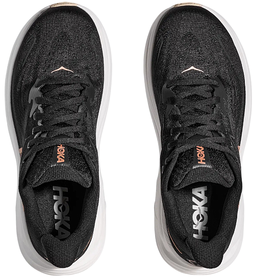 Кроссовки женские Hoka Clifton 10 Black/Rose Gold - Фото 5 большая