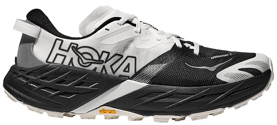 Кроссовки женские Hoka Speedgoat 7 Black/White - Фото 1 большая