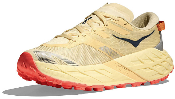 Кроссовки женские Hoka Speedgoat 7 Vintage Yellow/Neon Flame - Фото 5 большая