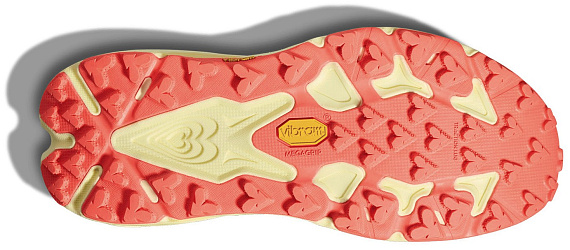 Кроссовки женские Hoka Speedgoat 7 Vintage Yellow/Neon Flame - Фото 7 большая
