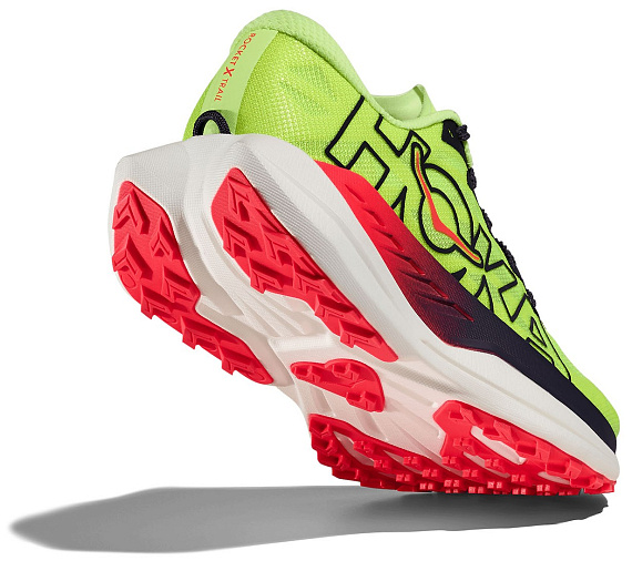 Кроссовки женские Hoka Rocket X Trail Neon Yuzu/Neon Flame - Фото 2 большая