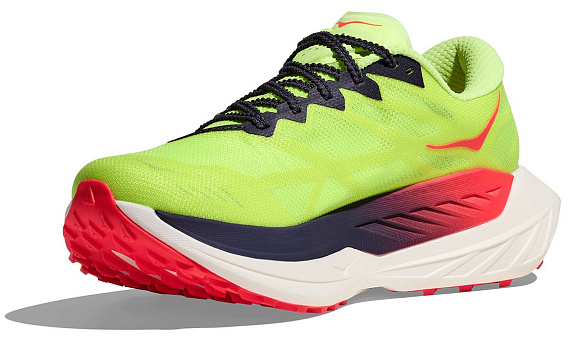 Кроссовки женские Hoka Rocket X Trail Neon Yuzu/Neon Flame - Фото 5 большая