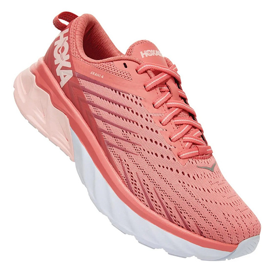 Кроссовки женские Hoka Arahi 4 Lantana/Heather Rose - Фото 7 большая