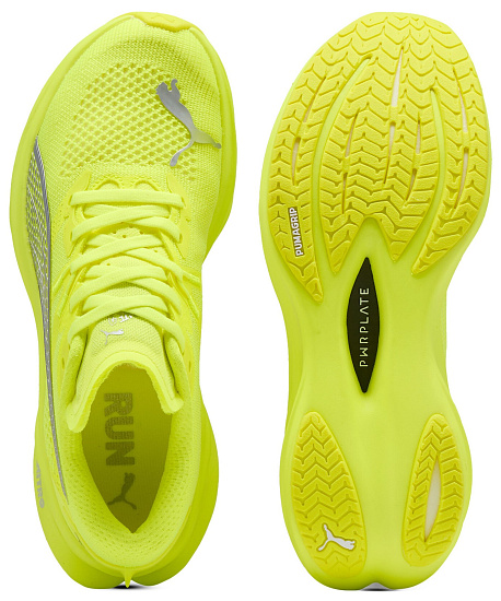 Кроссовки женские Puma Deviate Nitro 3 Yellow Alert/Silver - Фото 5 большая