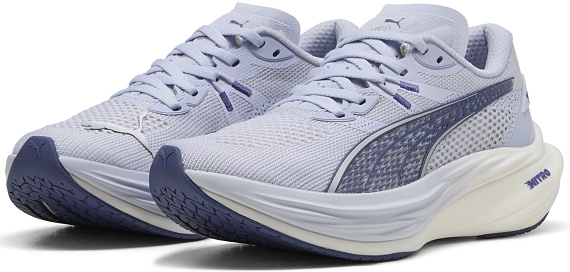 Кроссовки женские Puma Deviate Nitro 3 Cool Weather/Blue Crystal/Silver - Фото 2 большая