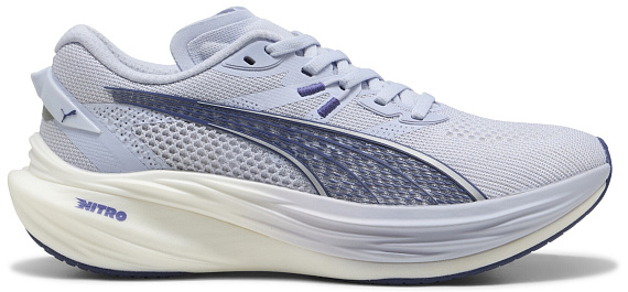 Кроссовки женские Puma Deviate Nitro 3 Cool Weather/Blue Crystal/Silver - Фото 1 большая