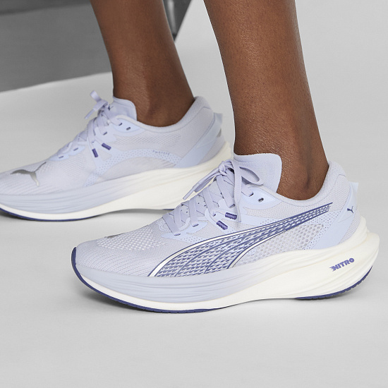 Кроссовки женские Puma Deviate Nitro 3 Cool Weather/Blue Crystal/Silver - Фото 8 большая