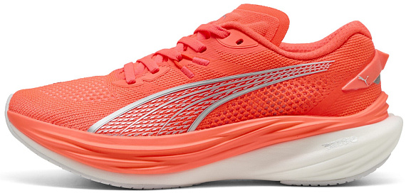Кроссовки женские Puma Deviate Nitro 3 Glowing Red/Silver - Фото 4 большая
