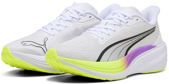 Кроссовки женские Puma Darter Pro White/Pure Magenta/Yellow Alert - Фото 2 большая