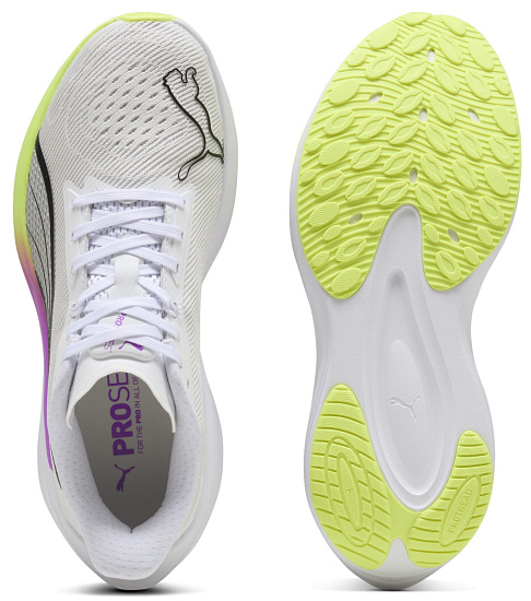 Кроссовки женские Puma Darter Pro White/Pure Magenta/Yellow Alert - Фото 5 большая