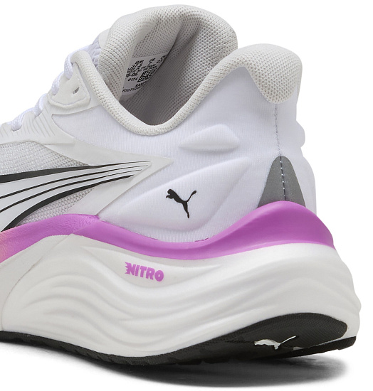 Кроссовки женские Puma Electrify Nitro 4 White/Yellow Alert/Pure Magenta - Фото 3 большая