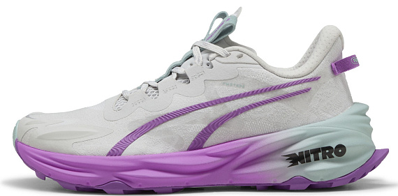 Кроссовки женские Puma Fast-Trac Nitro 3 Feather Gray/Pure Magenta/Modern Mint - Фото 4 большая