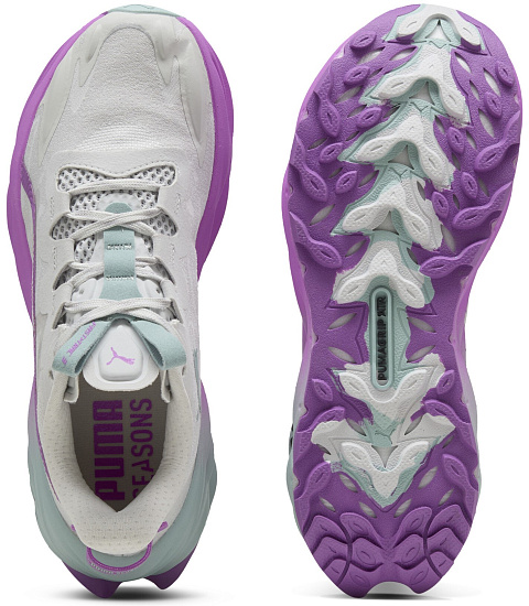 Кроссовки женские Puma Fast-Trac Nitro 3 Feather Gray/Pure Magenta/Modern Mint - Фото 5 большая