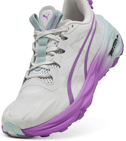 Кроссовки женские Puma Fast-Trac Nitro 3 Feather Gray/Pure Magenta/Modern Mint - Фото 7 большая
