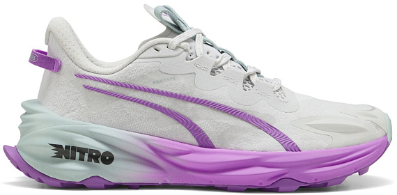 Кроссовки женские Puma Fast-Trac Nitro 3 Feather Gray/Pure Magenta/Modern Mint - Фото 1 большая
