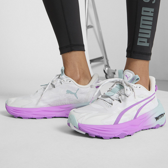Кроссовки женские Puma Fast-Trac Nitro 3 Feather Gray/Pure Magenta/Modern Mint - Фото 8 большая