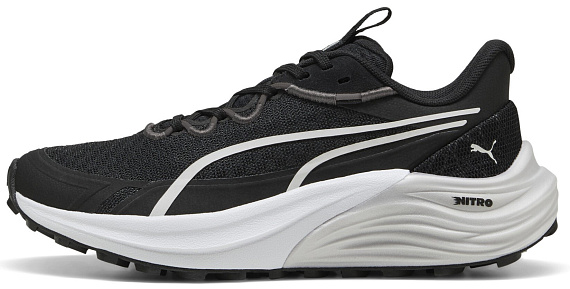 Кроссовки женские Puma Electrify Nitro 4 Trail Black/Feather Gray/White - Фото 4 большая