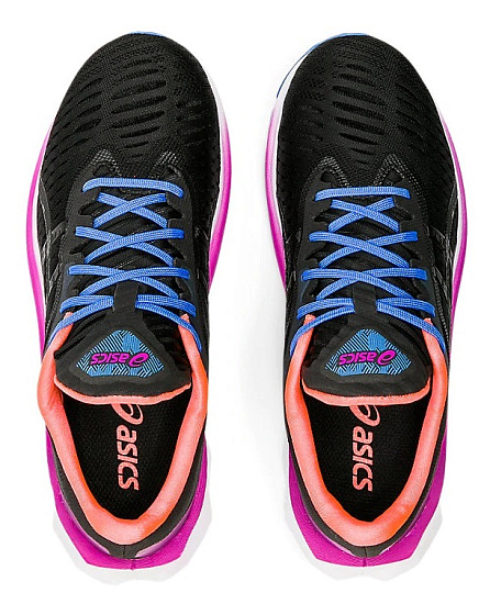 Кроссовки женские ASICS Novablast Black/Black - Фото 5 большая