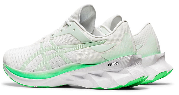 Кроссовки женские ASICS Novablast White/Mint Tint - Фото 7 большая