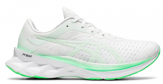 Кроссовки женские ASICS Novablast White/Mint Tint - Фото 1 большая