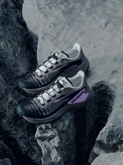 Кроссовки женские Salomon Genesis Iron/Vanilla Ice/Cyclamen - Фото 3 большая