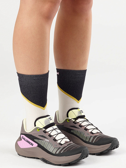 Кроссовки женские Salomon Genesis Iron/Vanilla Ice/Cyclamen - Фото 5 большая