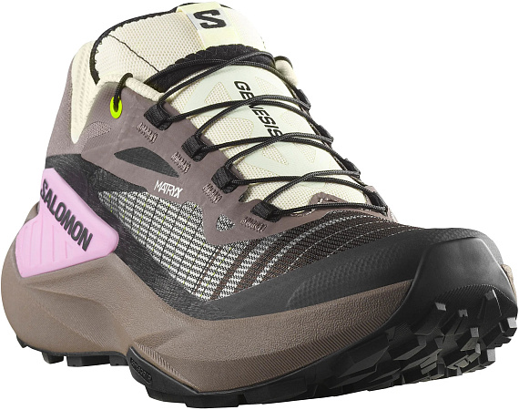 Кроссовки женские Salomon Genesis Iron/Vanilla Ice/Cyclamen - Фото 6 большая