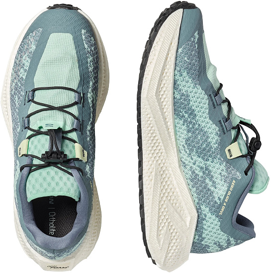 Кроссовки женские Salomon Aero Glide 4 Grvl Stormy Weather/Lichen/Vanilla Ice - Фото 2 большая