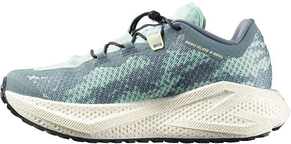 Кроссовки женские Salomon Aero Glide 4 Grvl Stormy Weather/Lichen/Vanilla Ice - Фото 3 большая