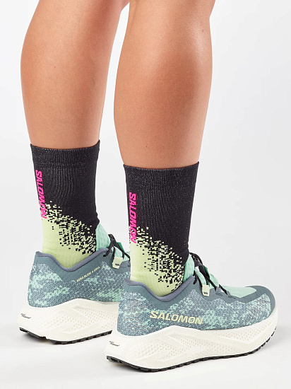 Кроссовки женские Salomon Aero Glide 4 Grvl Stormy Weather/Lichen/Vanilla Ice - Фото 4 большая