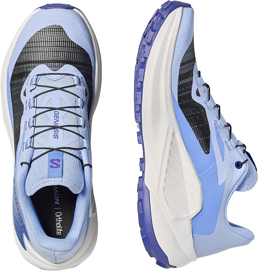 Кроссовки женские Salomon Genesis Brunnera Blue/Persian Jewel/Deep Blue - Фото 2 большая