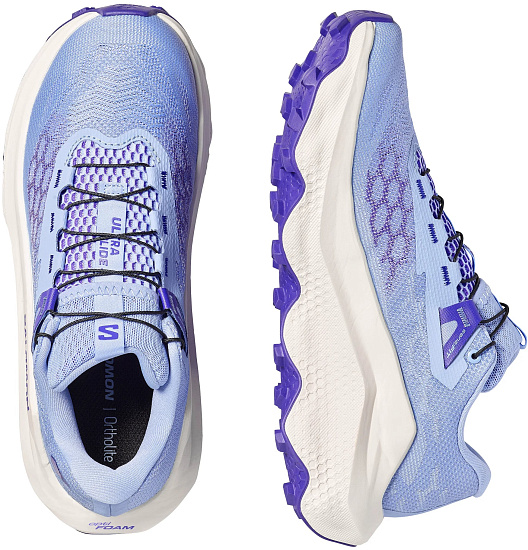 Кроссовки женские Salomon Ultra Glide 4 Brunnera Blue/Vanilla Ice/Deep Blue - Фото 2 большая