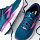 Кроссовки женские Brooks Ghost 16 Gtx Moroccan Blue/Pink/Yellow - Фото 7 малая