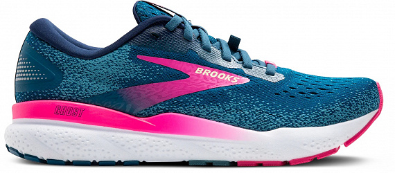 Кроссовки женские Brooks Ghost 16 Gtx Moroccan Blue/Pink/Yellow - Фото 1 большая