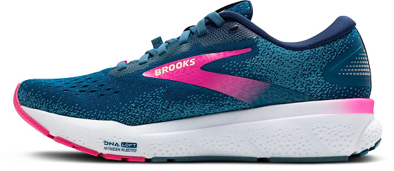 Кроссовки женские Brooks Ghost 16 Gtx Moroccan Blue/Pink/Yellow - Фото 2 большая