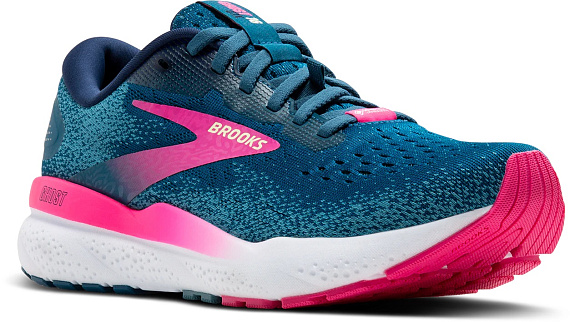 Кроссовки женские Brooks Ghost 16 Gtx Moroccan Blue/Pink/Yellow - Фото 3 большая