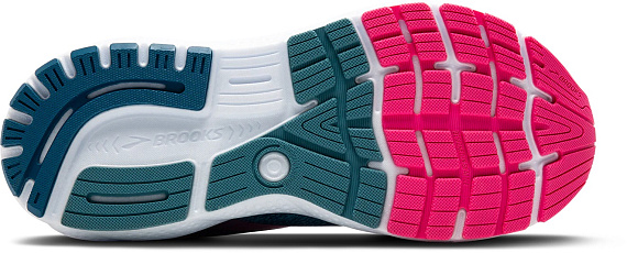 Кроссовки женские Brooks Ghost 16 Gtx Moroccan Blue/Pink/Yellow - Фото 5 большая